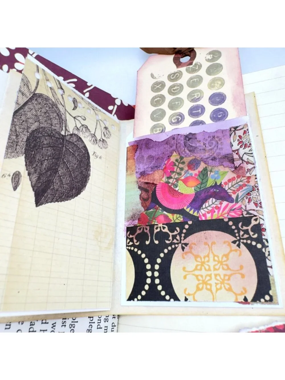 Handmade Junk Journal Mixed Media Horse Cameo Vintage Ephemera 68 Pages OOAK